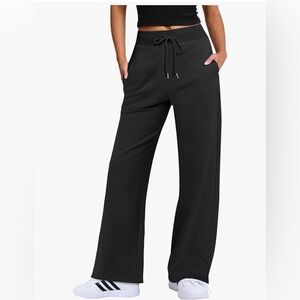 Women's Anrabess Black Wide Leg Pants